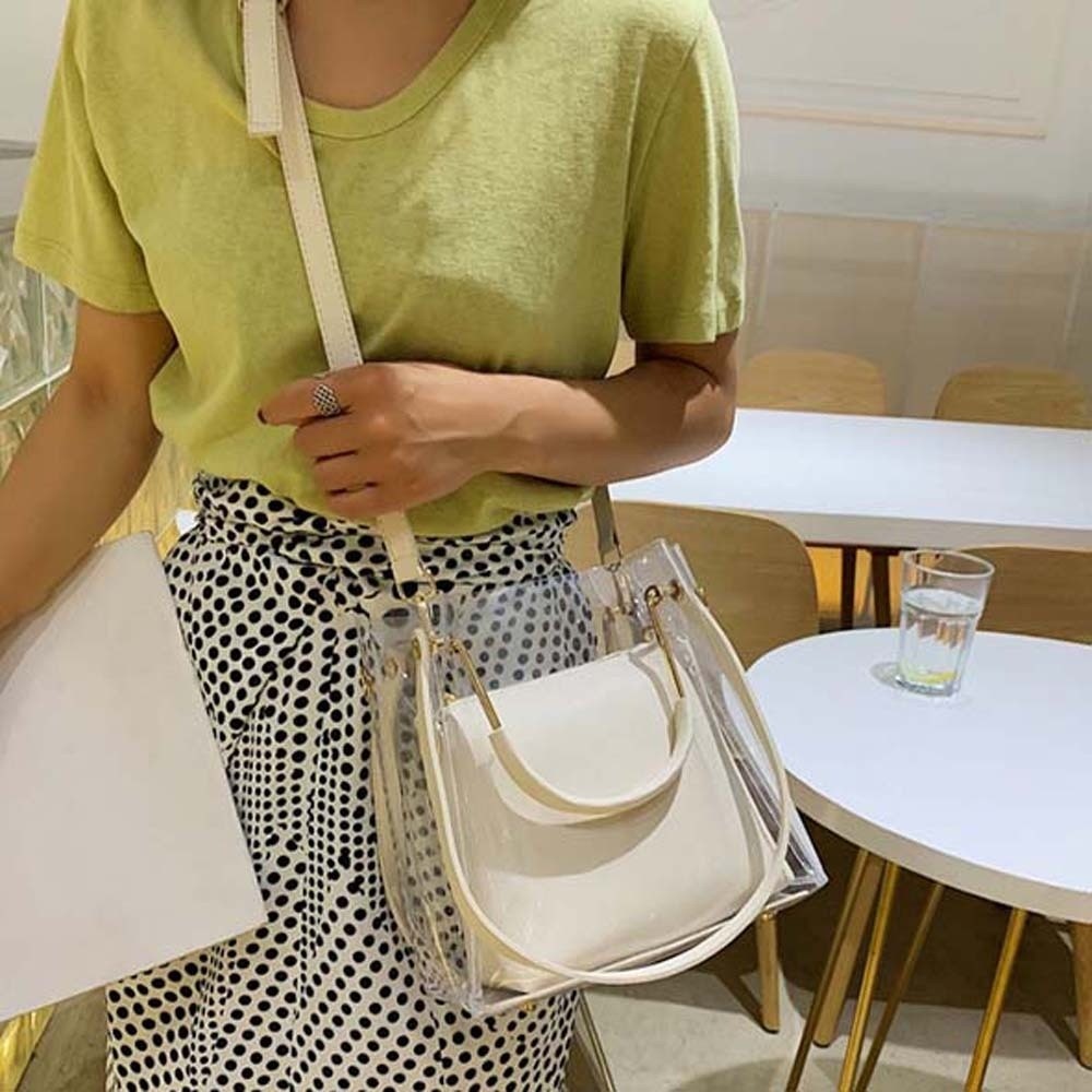 Jelly Bag Clear Pvc - Şeker Rengi Kompozit Şeffaf Çanta Su