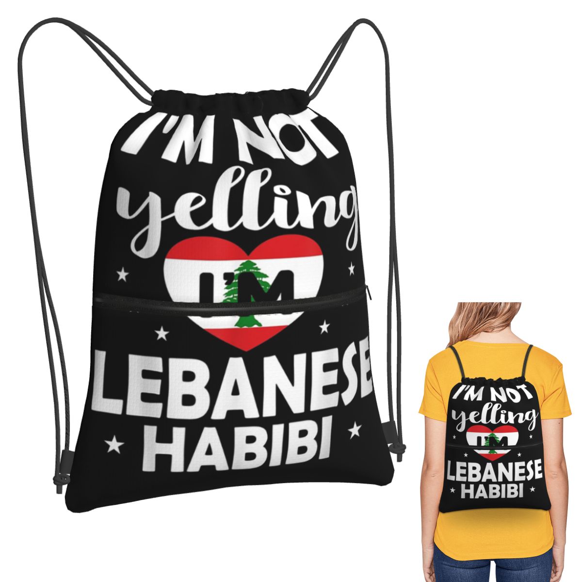 Women Bags Lebanon - Lübnan Bayrağı Lübnan Mirası Lübnan Sırt
