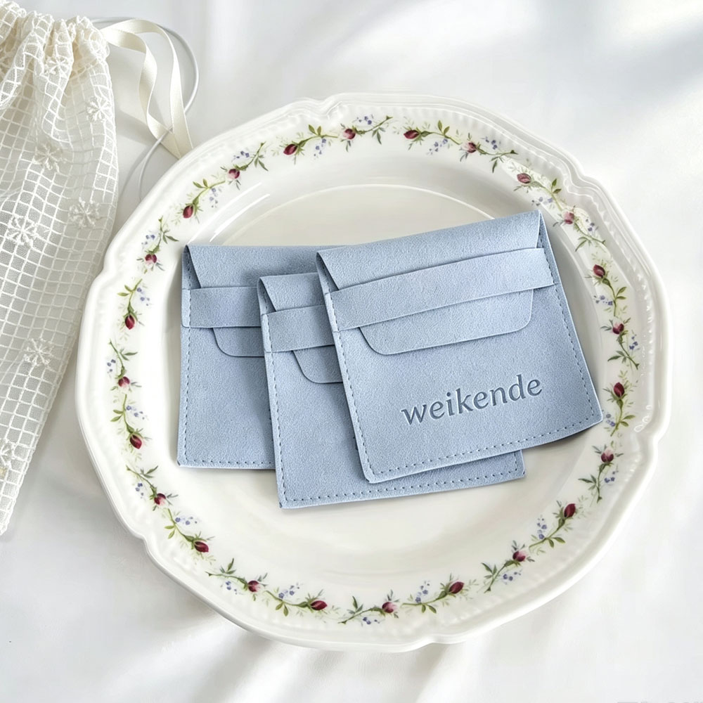Flap Bag Envelope - 100 Adet Lüks Kişiselleştirilmiş Bebek Mavisi