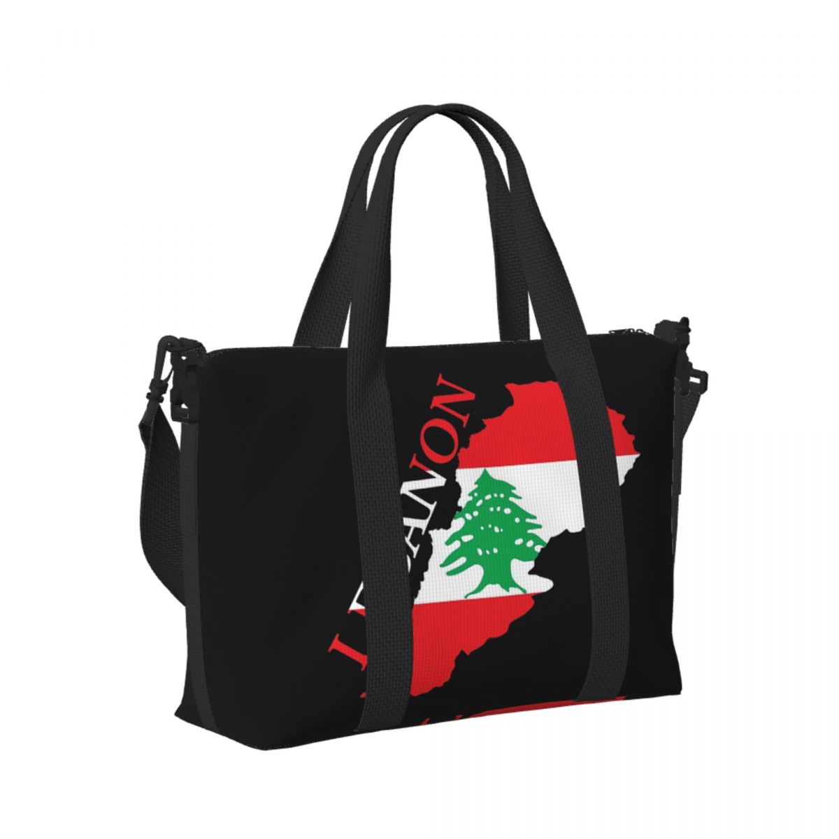 Women Bags Lebanon - Özel Lübnan Bayrağı Haritası Plaj Seyahat