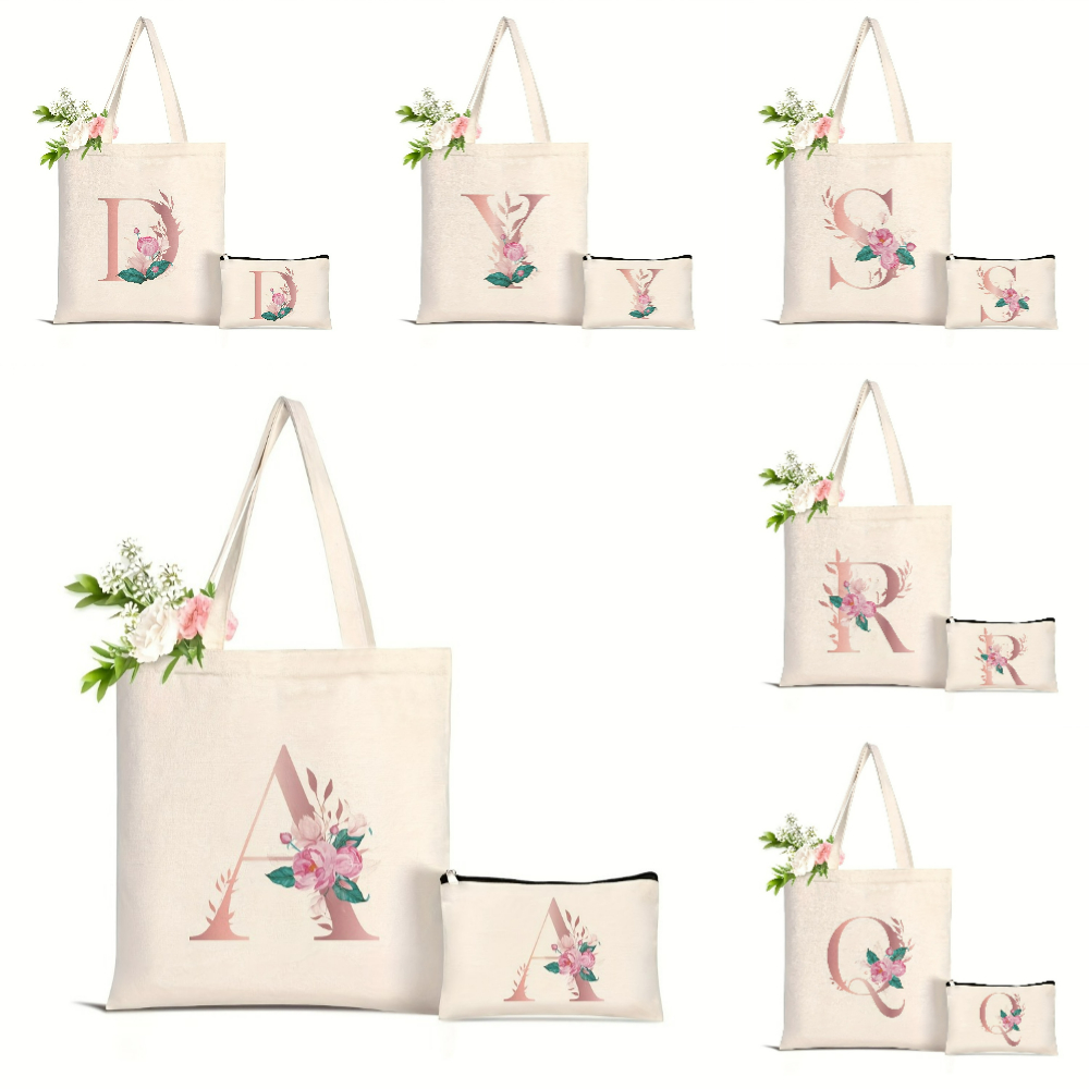 Women'S Yoga Bags - 1 adet Çiçek Desenli Aşk Mektubu