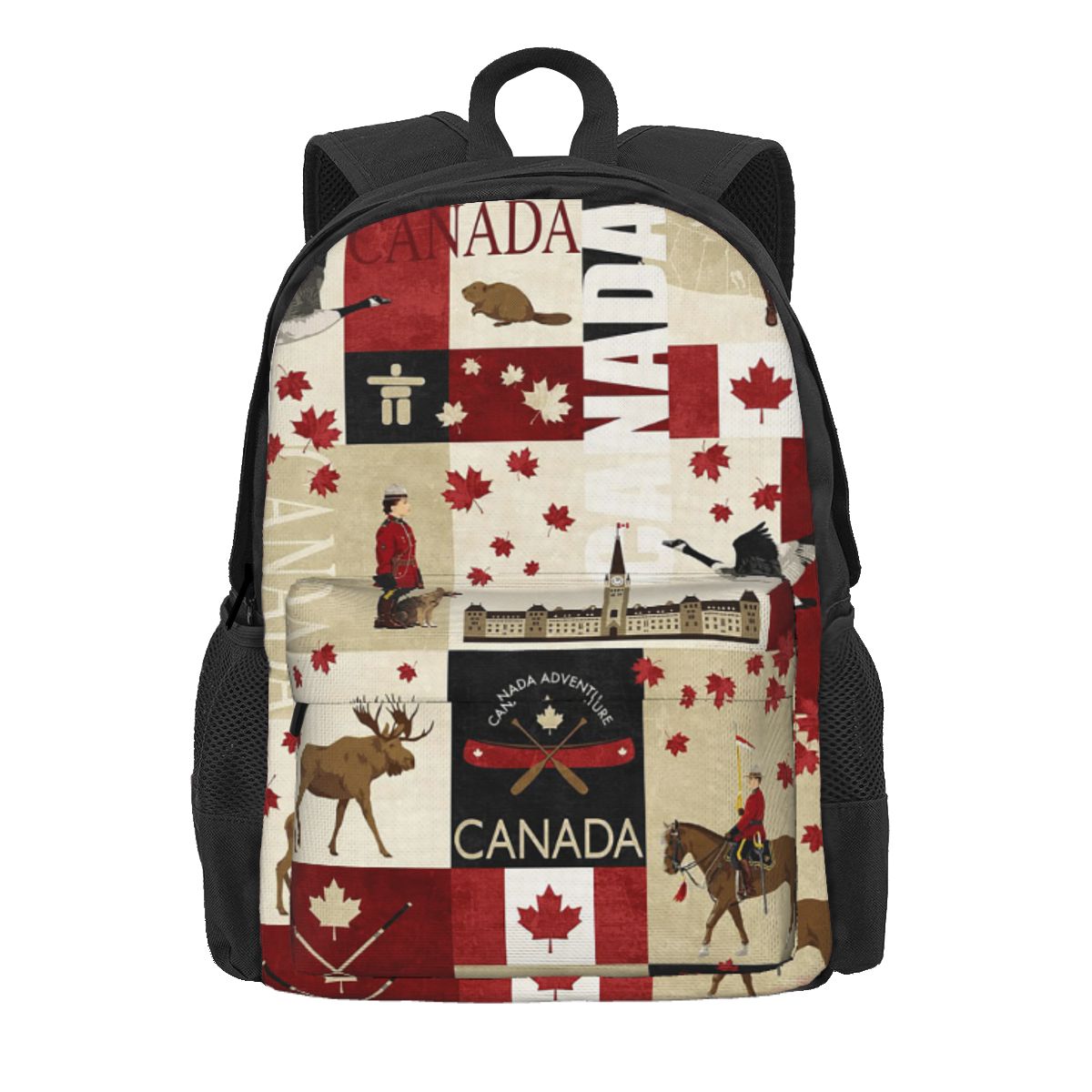 Women Bags Canada - Kanada Bayrağı Ulusal Kültür Sırt Çantası