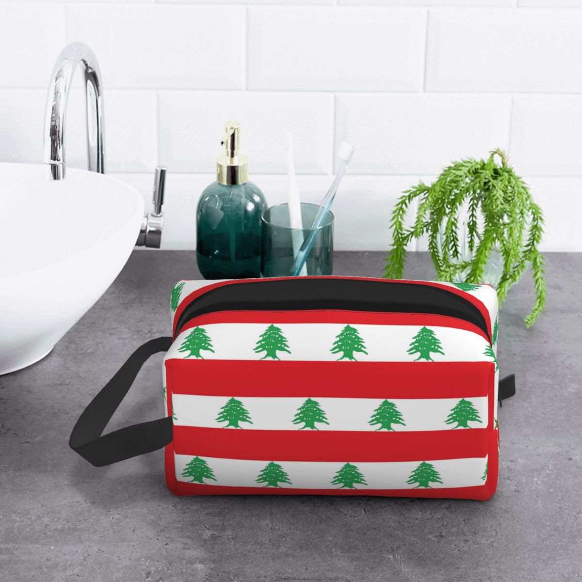 Lübnan Bayrağı Makyaj Çantası  - Women Bags Lebanon incelemesi ve fiyatı