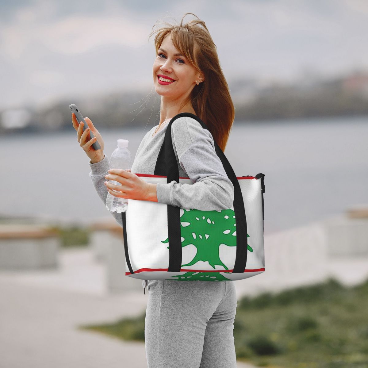 Özel Lübnan Bayrağı Plaj Seyah - Women Bags Lebanon incelemesi ve fiyatı