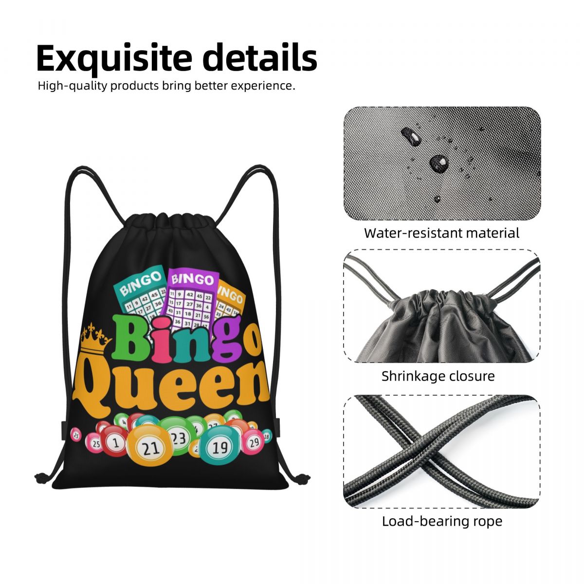 Özel Bingo kraliçe oyunu Lover - Women'S Yoga Bags incelemesi ve fiyatı