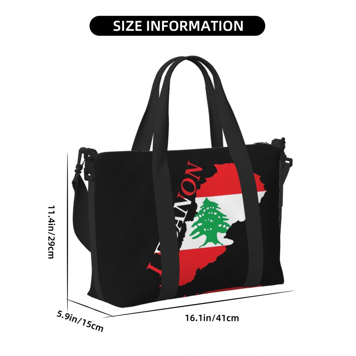 Özel Lübnan Bayrağı Haritası P - Women Bags Lebanon incelemesi ve fiyatı