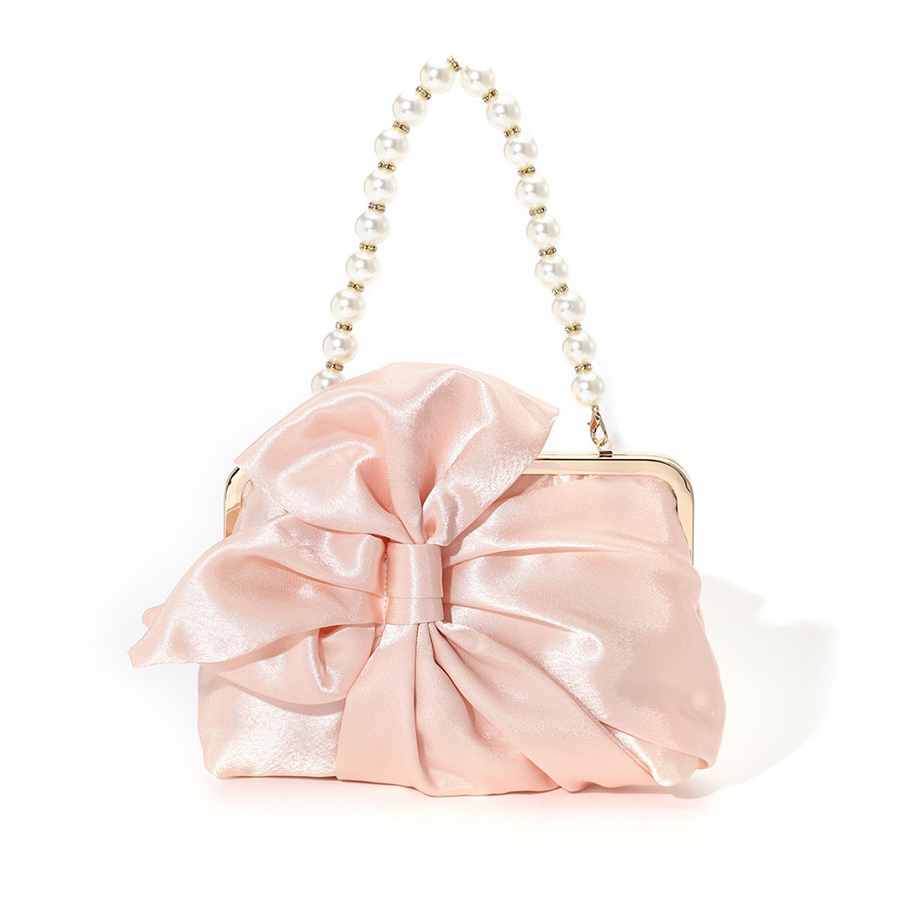 Beyaz Saten Büyük Yay Akşam Ça - Evening Bag Beaded incelemesi ve fiyatı