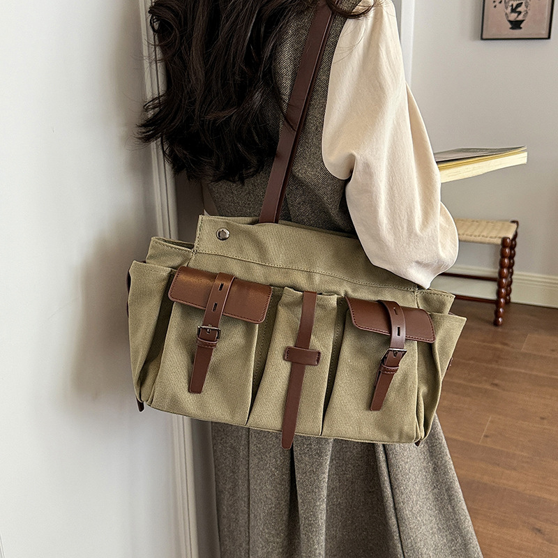 Kadınlar için Kanvas El Çantas - Women Bags Green incelemesi ve fiyatı