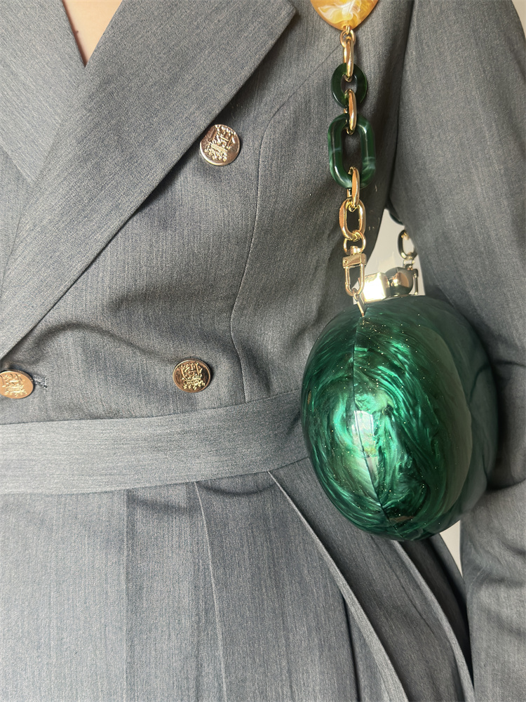 Ziyafet yeni akrilik sapsız el - Women Bags Green incelemesi ve fiyatı