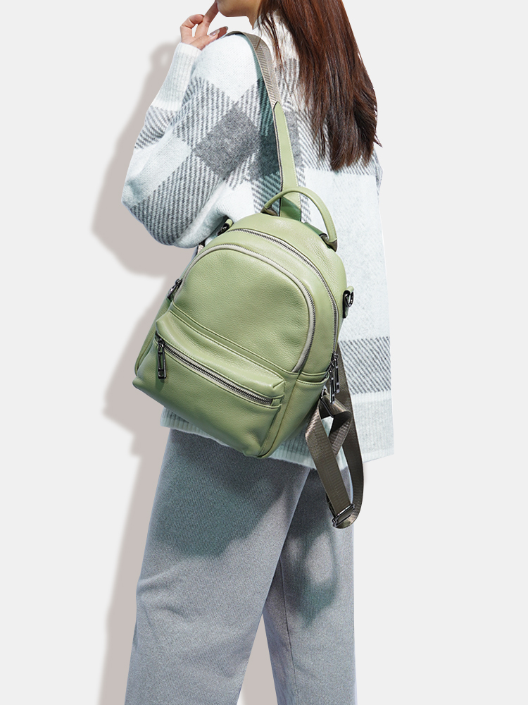 Moto kadınlar deri sırt çantas - Women Bags Green incelemesi ve fiyatı