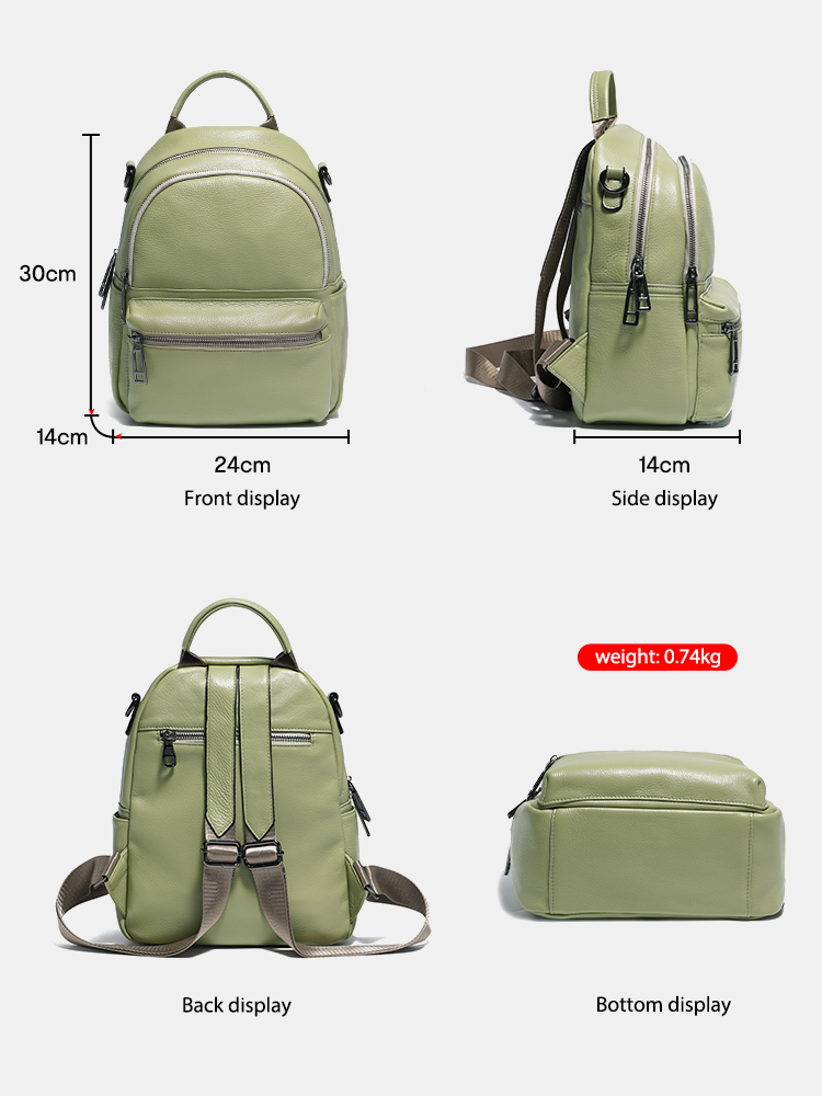 Moto kadınlar deri sırt çantas - Women Bags Green incelemesi ve fiyatı