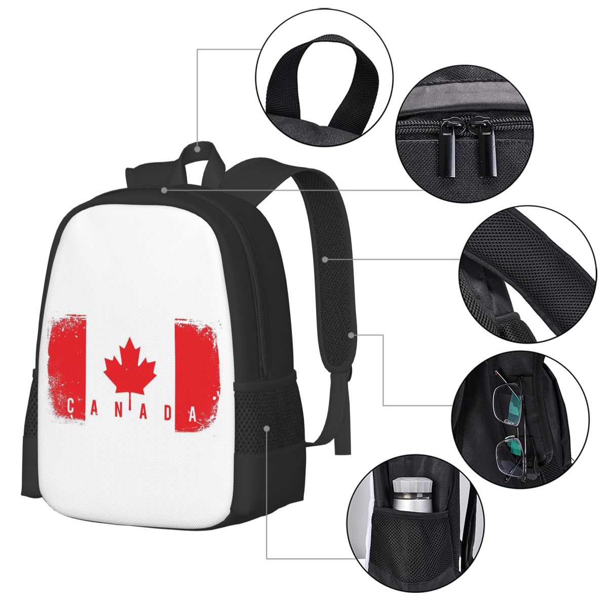 Kanada Bayrağı Öğrenci Sırt Ça - Women Bags Canada incelemesi ve fiyatı