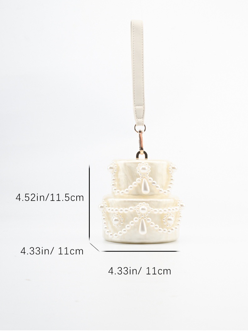 Kek şekli el çantası akrilik i - Evening Bag Beaded incelemesi ve fiyatı