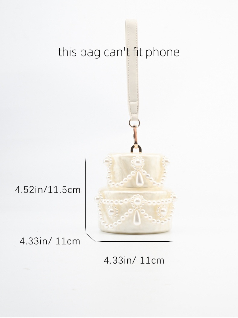 Kek şekli el çantası akrilik i - Evening Bag Beaded incelemesi ve fiyatı
