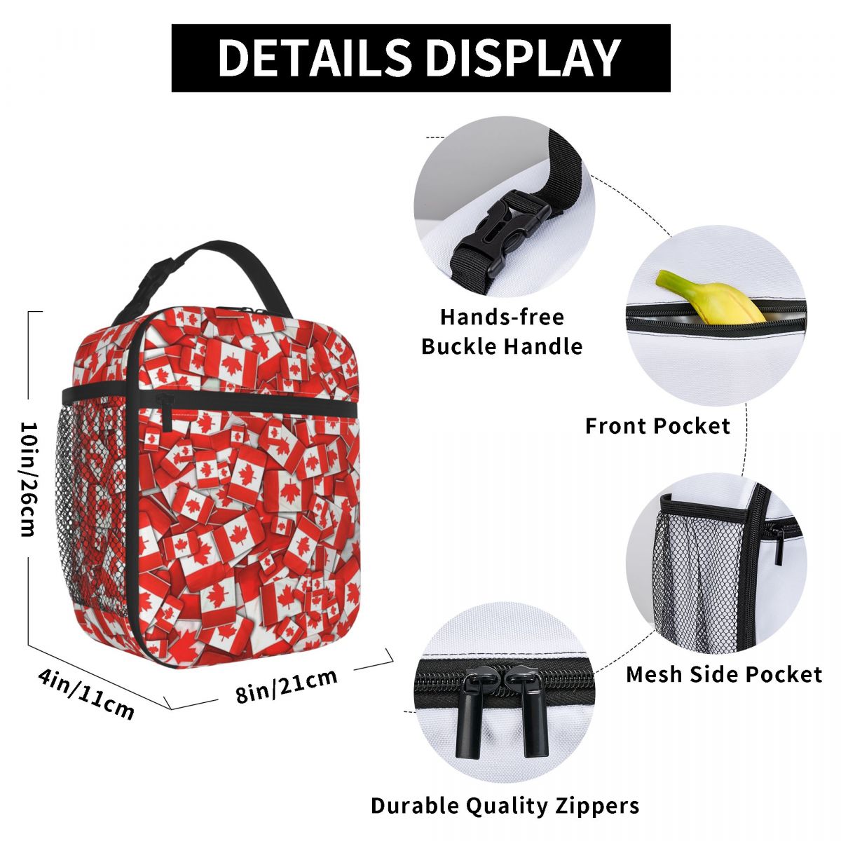 Kanada Bayrağı Desenli Yalıtım - Women Bags Canada incelemesi ve fiyatı