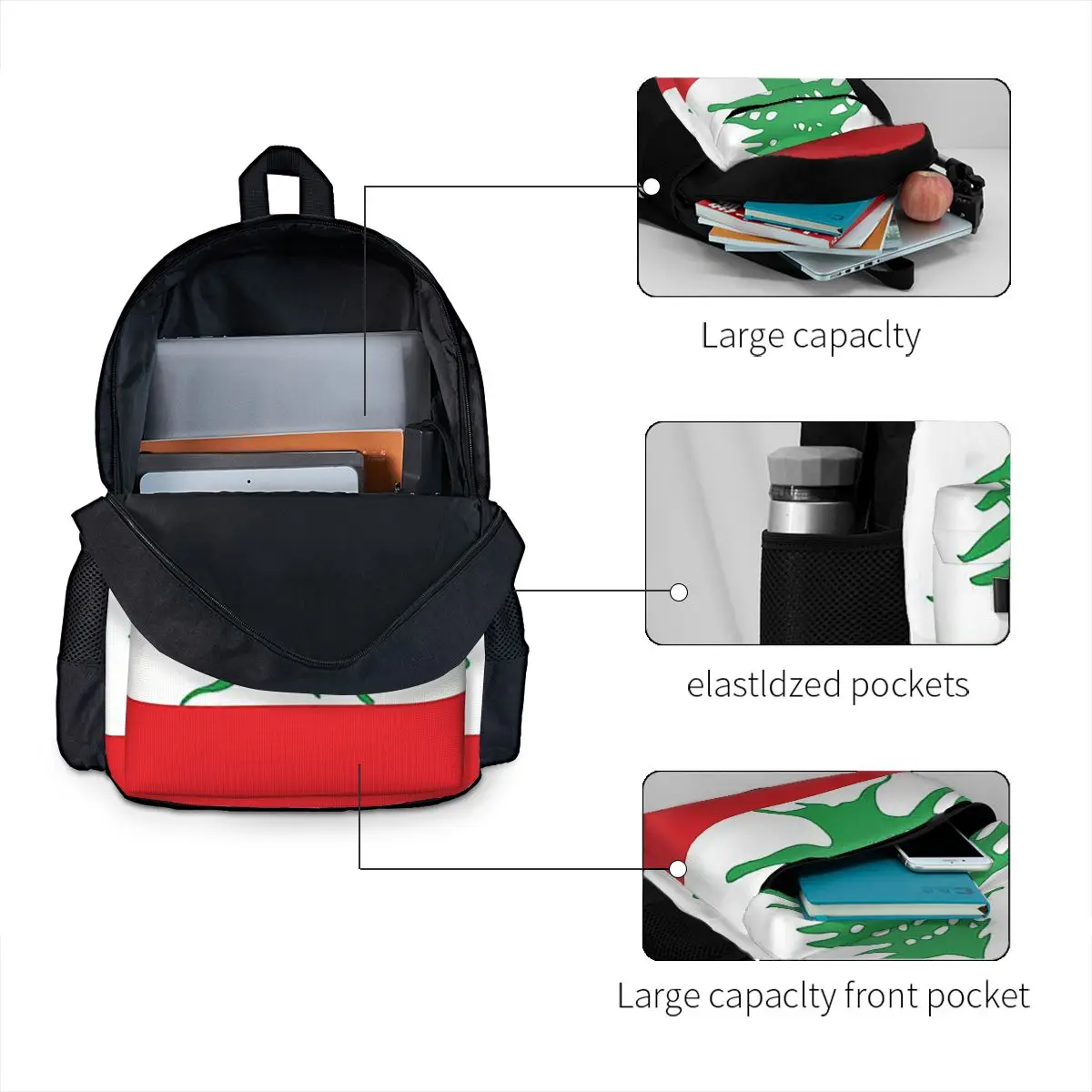 Lübnan Bayrağı Öğrenci Sırt Ça - Women Bags Lebanon incelemesi ve fiyatı